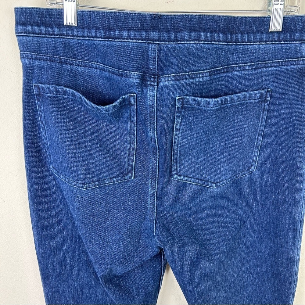Spanx pull-on dark wash jean jogging pants "Jean-ish ankle leggings" size: 1X - Picture 7 of 9